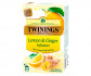 Фруктовый чай Twinings Lemon and Ginger в пакетиках 20х1,5 г