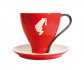 Чашка з блюдцем Джамбо Julius Meinl 190 мл червона - фото-1