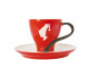 Чашка з блюдцем Еспресо Julius Meinl 75 мл червона - фото-1