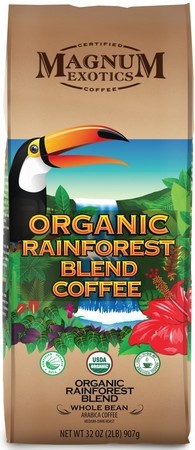 

Кофе Magnum Exotics ORGANIC RAINFOREST BLEND в зернах 907 г