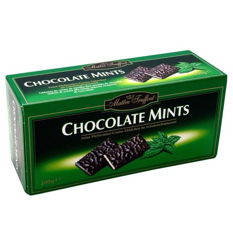 

Черный шоколад Maitre Truffout Chocolate Mints 200 г