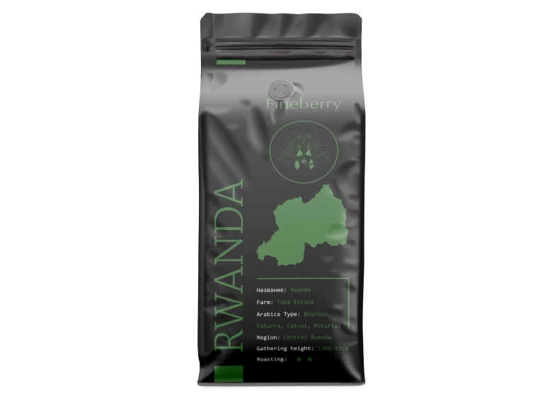 Кофе Fineberry Rwanda в зернах 1 кг